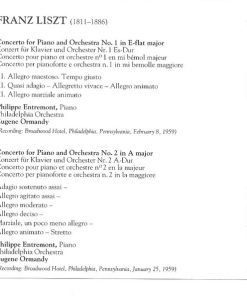 Liszt*, Alexander Brailowsky, Philippe Entremont, Eugene Ormandy, Seiji Ozawa-3