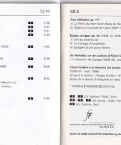 Charles Koechlin, Juliane Banse, SWR Vokalensemble Stuttgart, Radio-Sinfonieorchester Stuttgart Des SWR*, Heinz Holliger-2