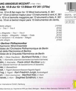 Wolfgang Amadeus Mozart - Bläser Der Berliner Philharmoniker*-1