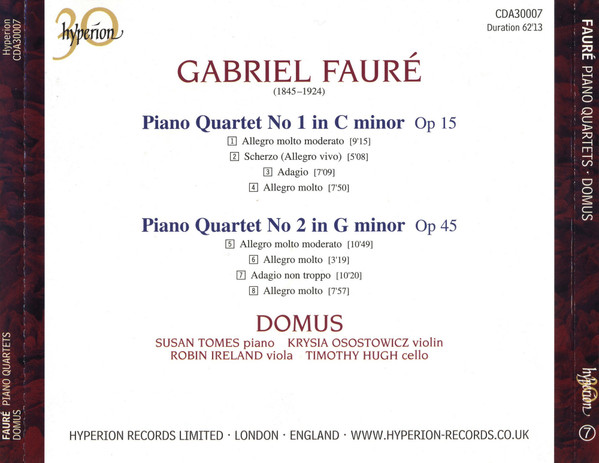 Gabriel Fauré • Domus*-3