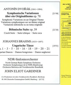 Johannes Brahms • Antonín Dvořák, NDR Sinfonieorchester • John Eliot Gardiner-1