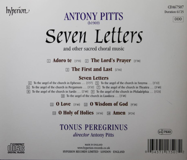 Antony Pitts, Tonus Peregrinus-1