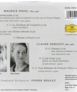Ravel* / Debussy* - Anne Sofie von Otter, Alison Hagley, The Cleveland Orchestra, Pierre Boulez-1