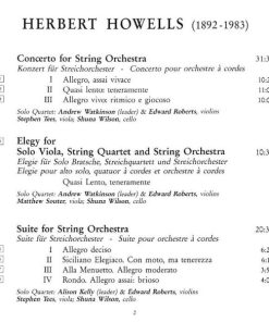 Herbert Howells, City Of London Sinfonia, Richard Hickox-1