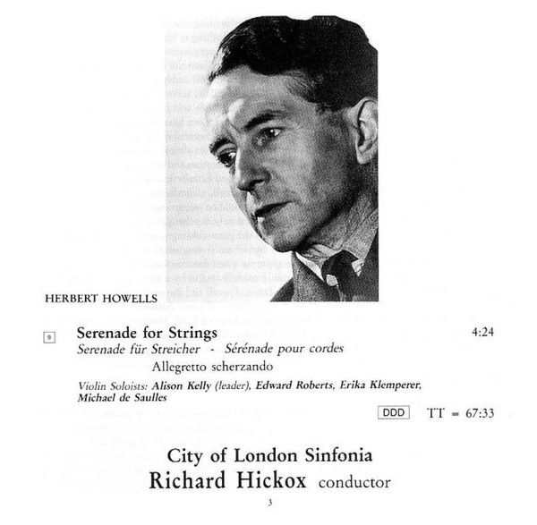 Herbert Howells, City Of London Sinfonia, Richard Hickox-2