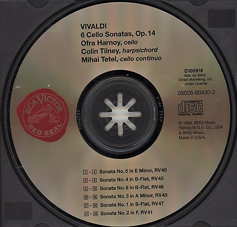 Antonio Vivaldi – Ofra Harnoy, Colin Tilney, Mihai Tetel-2
