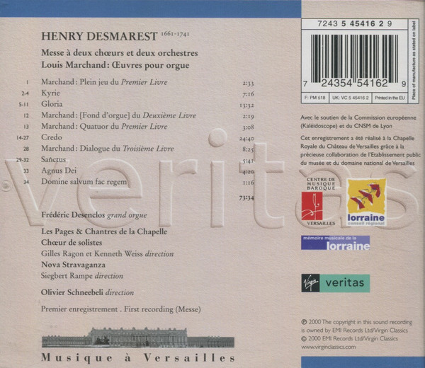 Henry Desmarest, Les Pages & Les Chantres De La Chapelle, Nova Stravaganza, Olivier Schneebelli-1