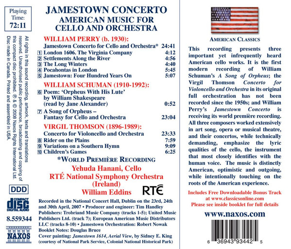 Perry*, Schuman*, Thomson*, Yehuda Hanani, RTÉ National Symphony Orchestra (Ireland)*, William Eddins-1
