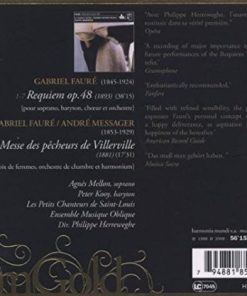 Gabriel Fauré / Messager* - Agnès Mellon, Peter Kooy*, La Chapelle Royale, Ensemble Musique Oblique, Philippe Herreweghe-1