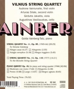 Moisei Vainberg*, Vilnius String Quartet*, Golda Vainberg-Tatz-1