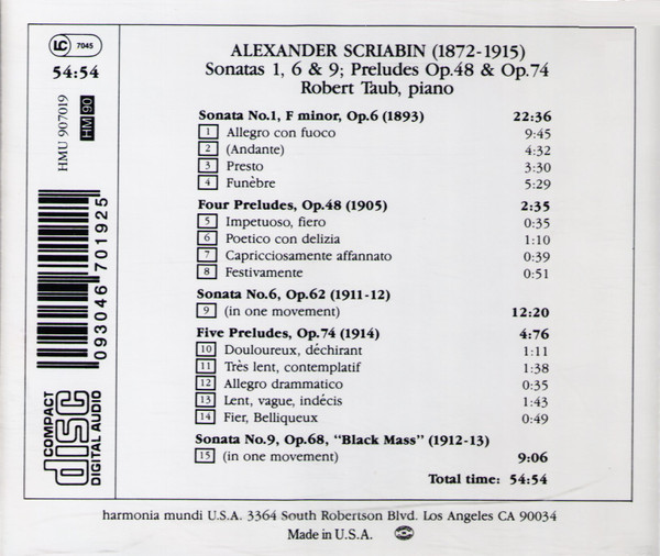 Alexander Scriabin, Robert Taub-1