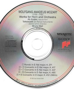 Wolfgang Amadeus Mozart - Ab Koster, Tafelmusik Baroque Orchestra, Bruno Weil-2
