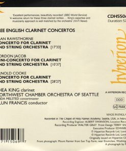 Rawsthorne*, Jacob*, Cooke*, Thea King, Northwest Chamber Orchestra Seattle*, Alun Francis-1