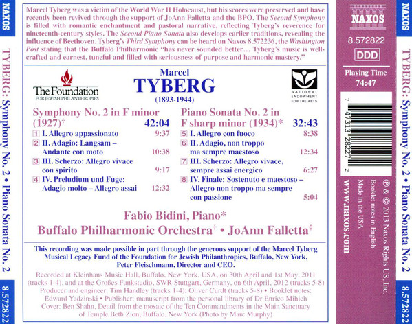 Marcel Tyberg, Fabio Bidini, Buffalo Philharmonic Orchestra, JoAnn Falletta-1