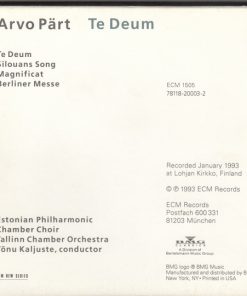 Arvo Pärt, Estonian Philharmonic Chamber Choir, Tallinn Chamber Orchestra, Tõnu Kaljuste-1