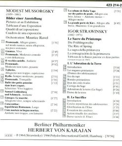 Modest Mussorgsky / Maurice Ravel, Igor Strawinsky*, Herbert von Karajan, Berliner Philharmoniker-1