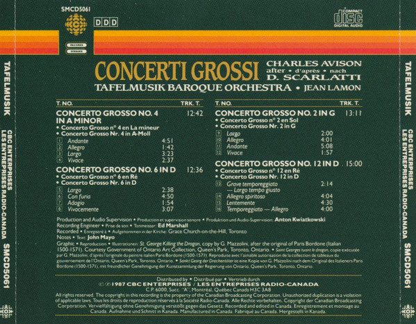 Charles Avison - Tafelmusik Baroque Orchestra-1