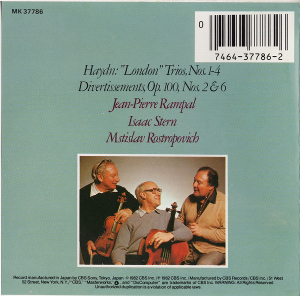 Haydn* - Jean-Pierre Rampal, Isaac Stern, Mstislav Rostropovich-4