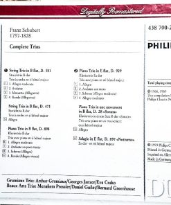 Schubert* - Beaux Arts Trio, Grumiaux Trio-1