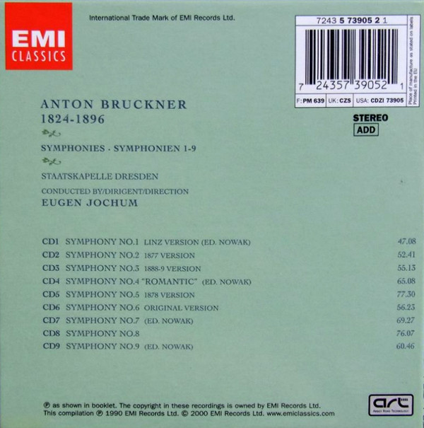 Bruckner* - Eugen Jochum, Staatskapelle Dresden-1