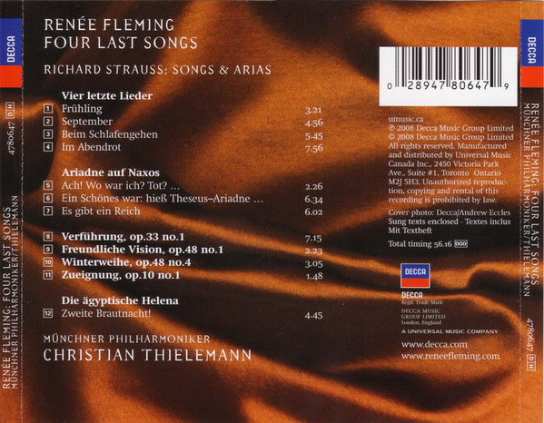 Renée Fleming, Richard Strauss, Münchner Philharmoniker, Christian Thielemann-1