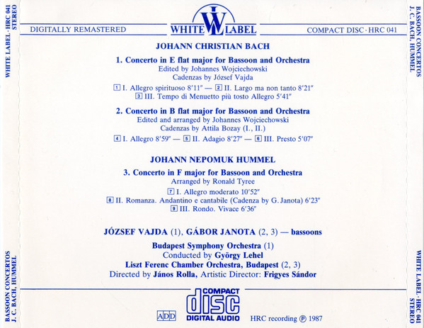József Vajda, Gábor Janota, Budapest Symphony Orchestra, Liszt Ferenc Chamber Orchestra-1