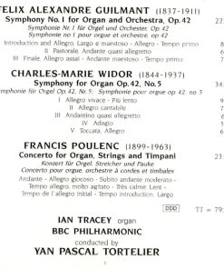 Poulenc* / Widor* / Guilmant* - Ian Tracey, BBC Philharmonic, Yan Pascal Tortelier-2