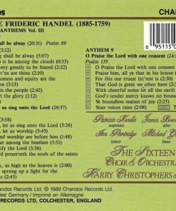Handel* - Patrizia Kwella, James Bowman (2), Ian Partridge, Michael George (3), The Sixteen Choir & Orchestra*, Harry Christophers-3