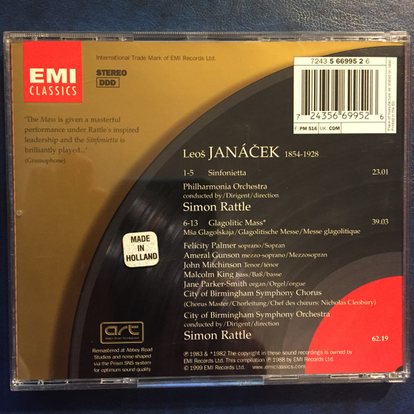Janáček* - Philharmonia Orchestra, City Of Birmingham Symphony Chorus* & Orchestra*, Simon Rattle*-2