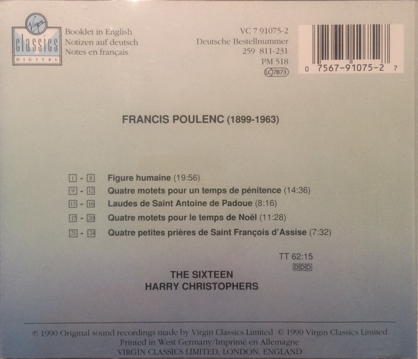 Poulenc*, Harry Christophers, The Sixteen-3