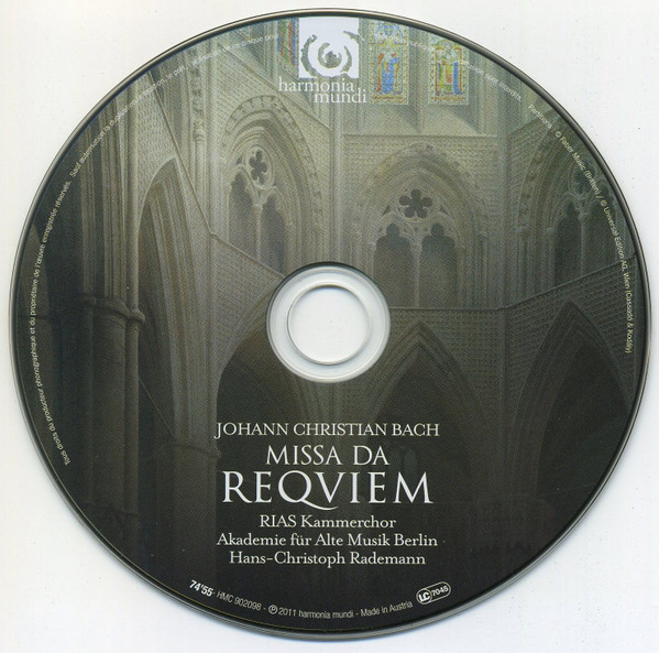 Johann Christian Bach - Lenneke Ruiten, Ruth Sandhoff, Colin Balzer, Thomas Bauer*, RIAS Kammerchor*, Akademie Für Alte Musik Berlin, Hans-Christoph Rademann-2