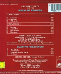 Verdi* - Cheryl Studer · Marjana Lipovšek · José Carreras · Ruggero Raimondi · Konzertvereinigung Wiener Staatsopernchor · Wiener Philharmoniker · Claudio Abbado-2