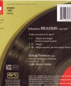 Johannes Brahms - Itzhak Perlman, Chicago Symphony Orchestra, Carlo Maria Giulini-1