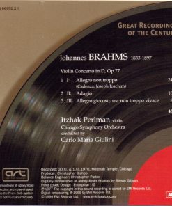 Johannes Brahms - Itzhak Perlman, Chicago Symphony Orchestra, Carlo Maria Giulini-3