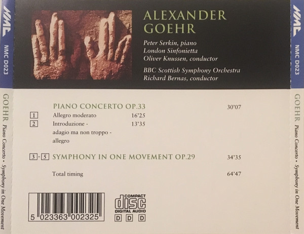Alexander Goehr, Peter Serkin, London Sinfonietta / Oliver Knussen, BBC Scottish Symphony Orchestra / Richard Bernas-1