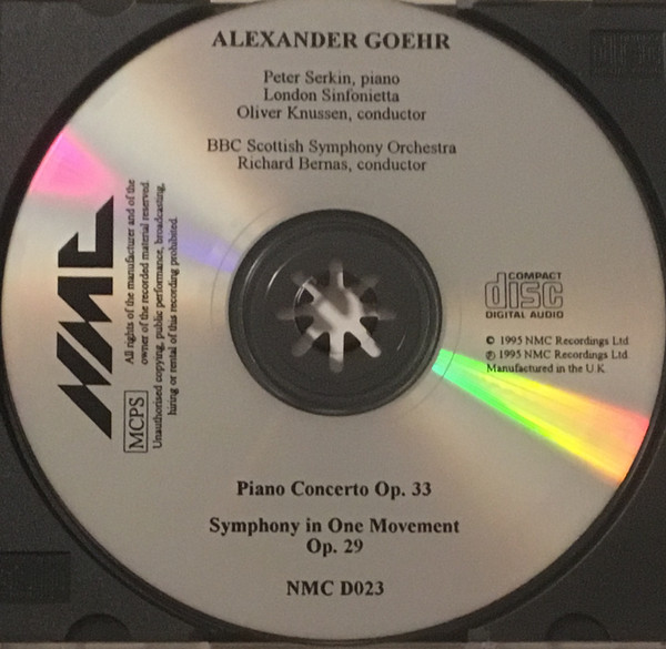 Alexander Goehr, Peter Serkin, London Sinfonietta / Oliver Knussen, BBC Scottish Symphony Orchestra / Richard Bernas-2