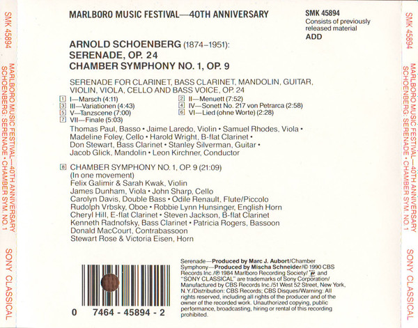 Schoenberg*, Rudolf Serkin-1