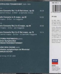 Pyotr Ilyich Tchaikovsky, Victoria Postnikova, Kyung-Wha Chung-1