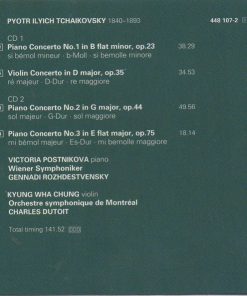 Pyotr Ilyich Tchaikovsky, Victoria Postnikova, Kyung-Wha Chung-2