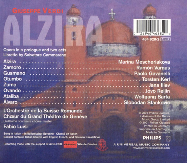 Verdi* / Mescheriakova* / Vargas* / Gavanelli* / L'Orchestre De La Suisse Romande / Fabio Luisi-1