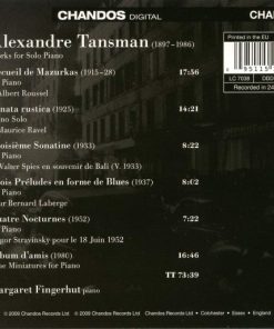 Alexandre Tansman, Margaret Fingerhut-1