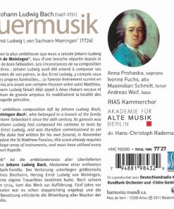Johann Ludwig Bach, Anna Prohaska, Ivonne Fuchs, Maximilian Schmitt, Andreas Wolf, RIAS Kammerchor*, Akademie Für Alte Musik Berlin, Hans-Christoph Rademann-1