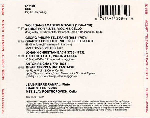 Jean-Pierre Rampal, Isaac Stern, Mstislav Rostropovich-1