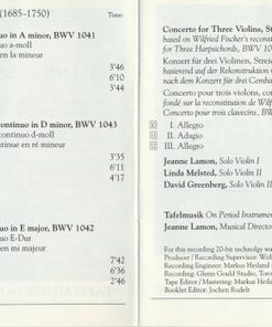 Johann Sebastian Bach, Jeanne Lamon, Tafelmusik Baroque Orchestra-4
