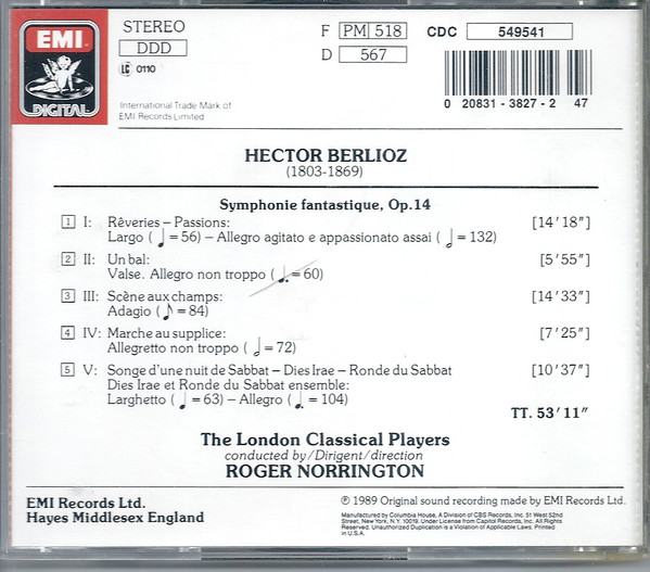 Hector Berlioz, London Classical Players, Roger Norrington-1