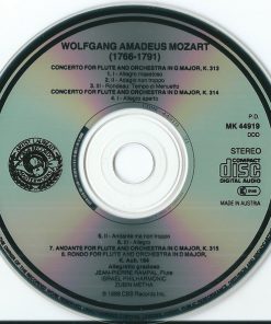 Mozart* - Jean-Pierre Rampal, Israel Philharmonic Orchestra, Zubin Mehta-2
