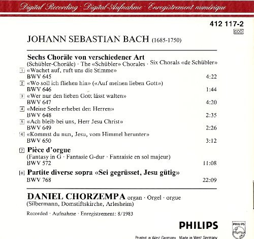 Johann Sebastian Bach - Daniel Chorzempa-1