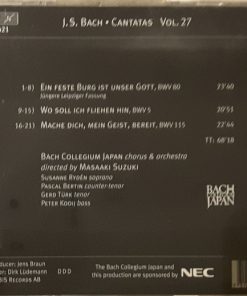 Masaaki Suzuki, Johann Sebastian Bach, Bach Collegium Japan-1