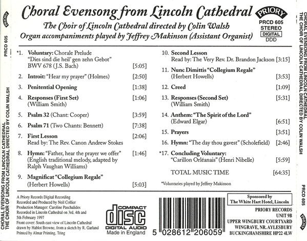 The Choir Of Lincoln Cathedral* Directed By Colin Walsh-1
