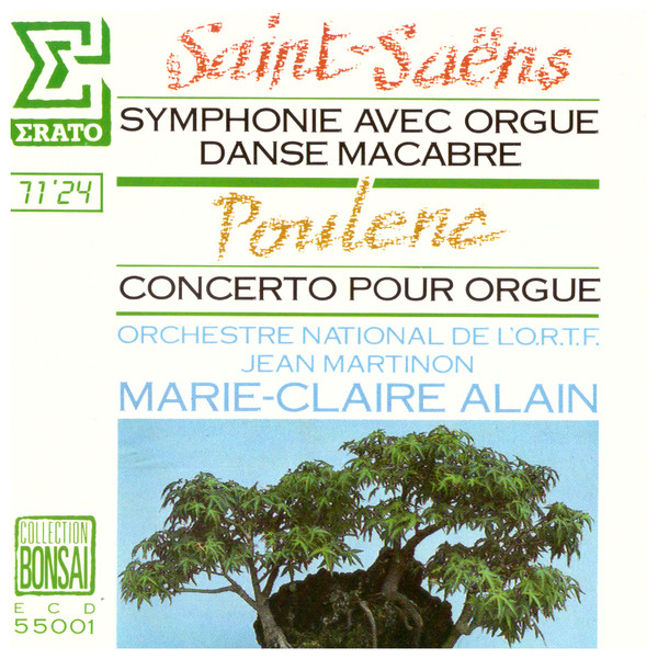 Saint-Saëns*, Poulenc* - Orchestre National De L'ORTF, Jean Martinon, Marie-Claire Alain-0